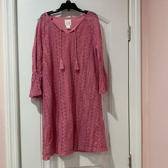 CRB girl Pink lace dress - Picture 1 of 3